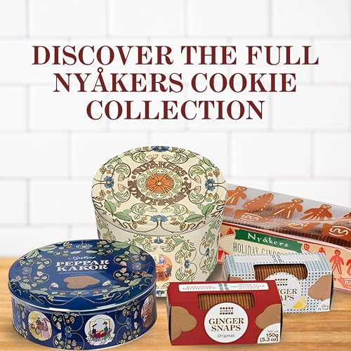 Ginger Snaps Cookies - Swedish Traditional, Crisp & Spiced, 26.4 Oz