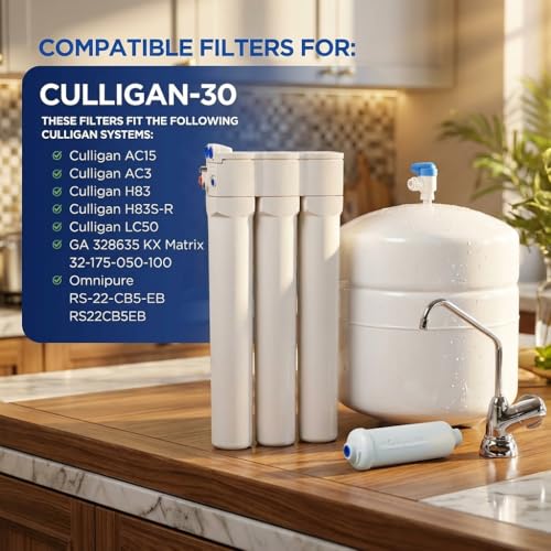 Culligan AquaCleer AC-30 Replacement Filter Set 4-Pack for Reverse Osmosis System