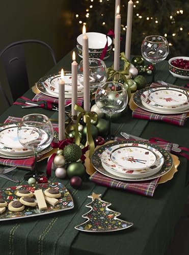 Lenox Nutcracker Ballet Porcelain Christmas Dinner Plate Set for 4 - Holiday Holiday Tableware