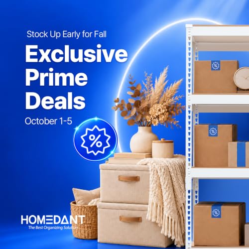 White 35.9-Inch 5-Tier Metal Garage Storage Shelves - Adjustable Shelving Unit with Boltless Assembly