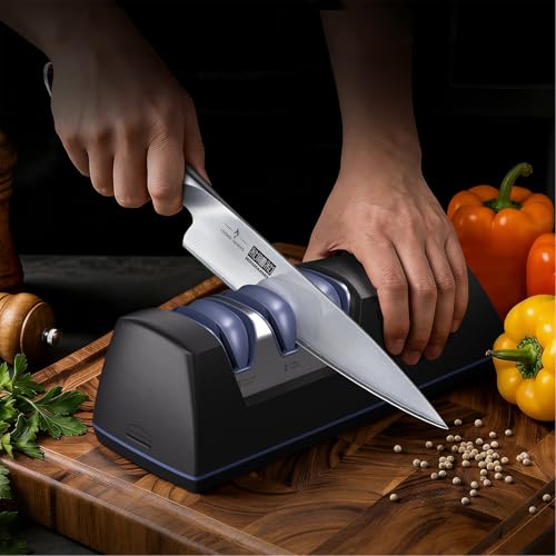 Electric Knife Sharpener - 3-Stage Kitchen Sharpening System for All Knives