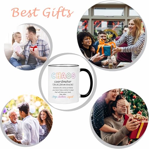 Jmugmt Chaos Coordinator Mug with Black Handle - Boss Gift 11oz