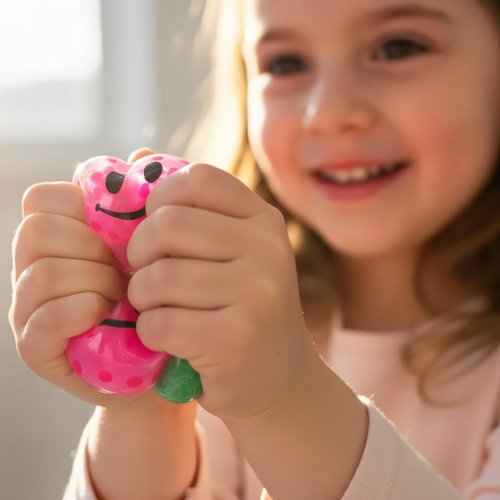 24 Pcs Easter Eggs with Colorful Stress Balls Squishy Balls Fidget Toys Squeeze Balls Bulk for Easter Basket Stuffers Party Favors Easter Egg Fillers