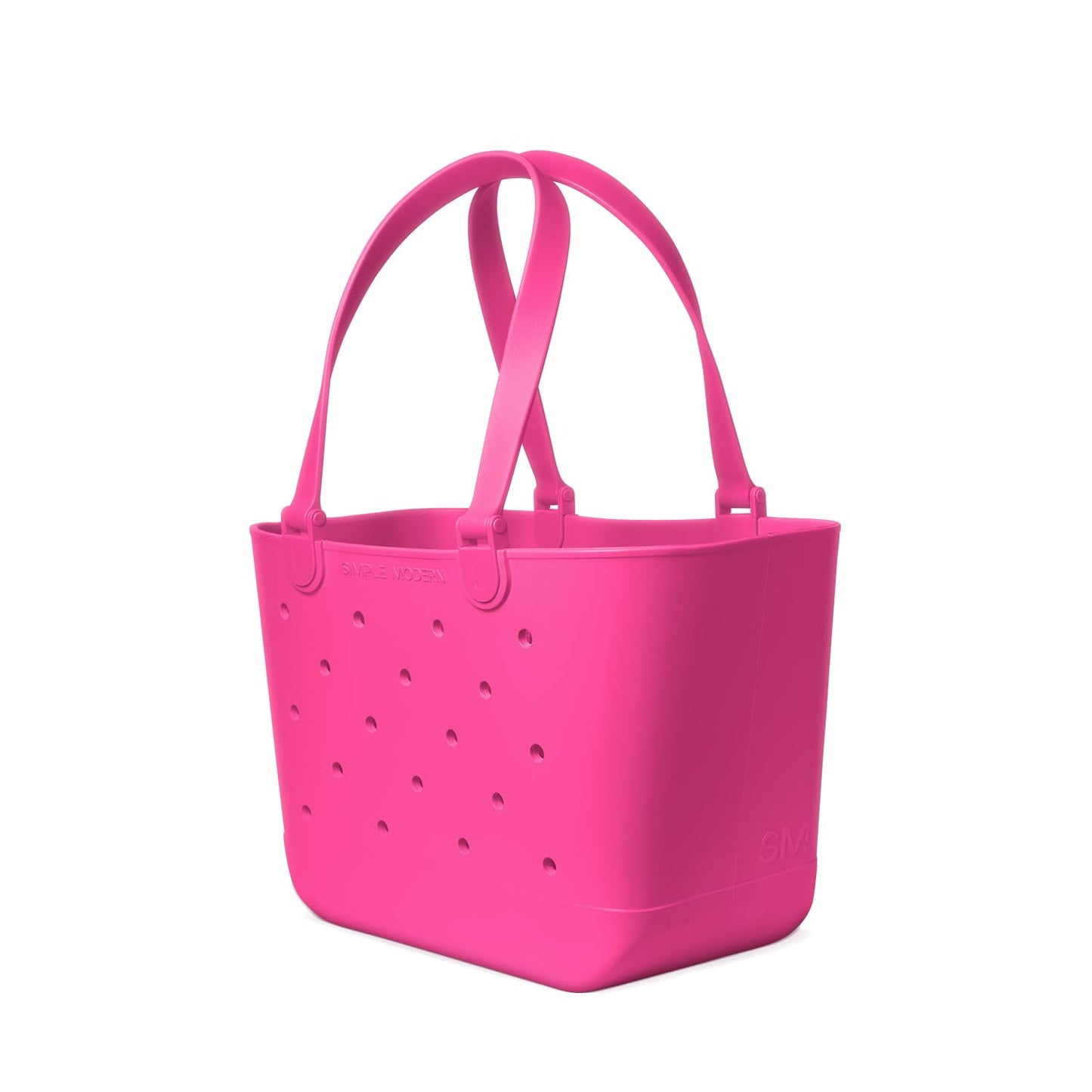 Simple Modern Large Beach Bag | Waterproof Getaway Rubber Tote with Zipper Pocket for Travel, Pool, Boat, Groceries, Sports | Malibu