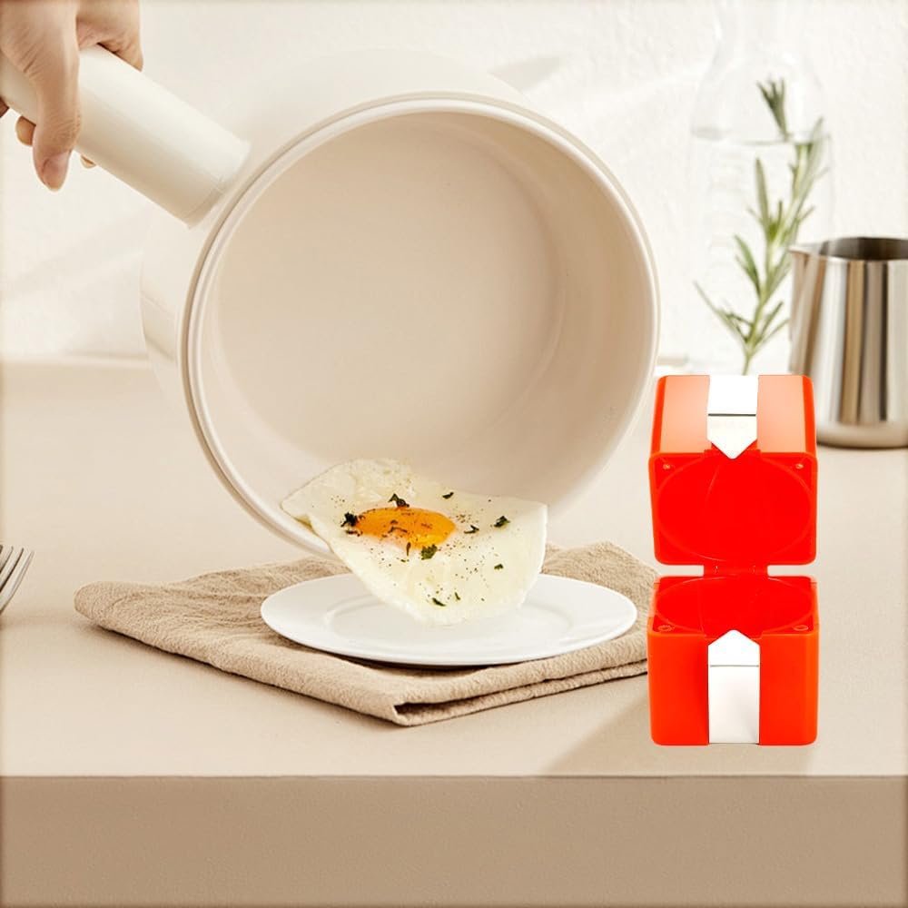 Skiennix Stainless Steel Egg Shell Opener - Multifunctional Cracker & Separator Tool | Easy Peeling, Orange