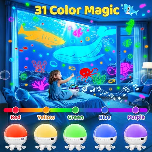 Baby Sound Machine with 30 Soothing Sounds & Night Light Projector - White - COOLNIGHT