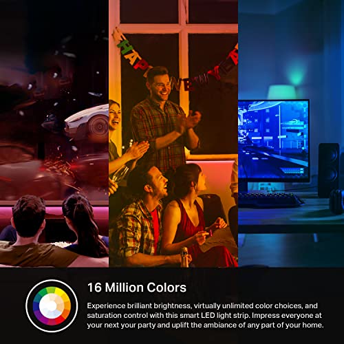 Kasa Smart LED Light Strip RGB 32.8ft Multicolor - WiFi App & Voice Control
