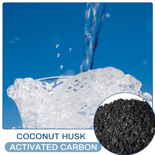 25 Lb Activated Charcoal Bulk Coconut Granular Carbon 10-18 Mesh for Filtration - Long Lasting Black Charcoal