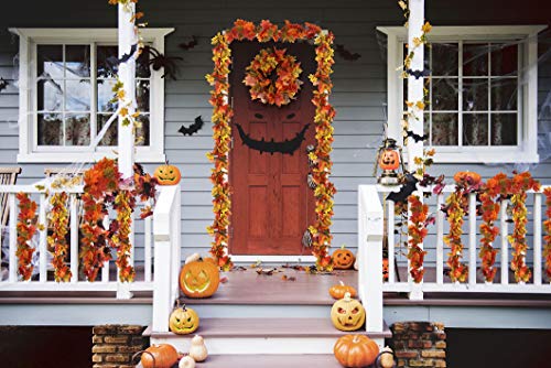 Fall Maple Garland 2 Pack Autumn Hanging Leaves Vines for Decor