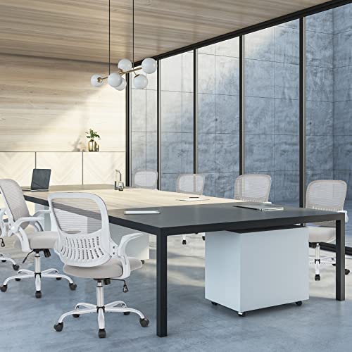 Ergonomic Mesh Office Desk Chair with Lumbar Support, Adjustable Height & Flip-up Armrests