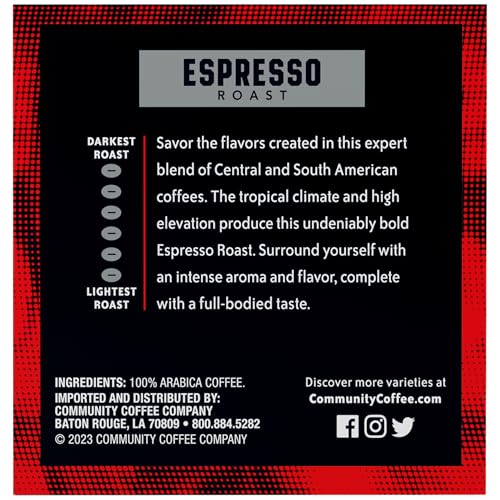 Dark & Bold Espresso Roast Coffee Pods - 12 Count Pack of 6, Compatible with Keurig 2.0