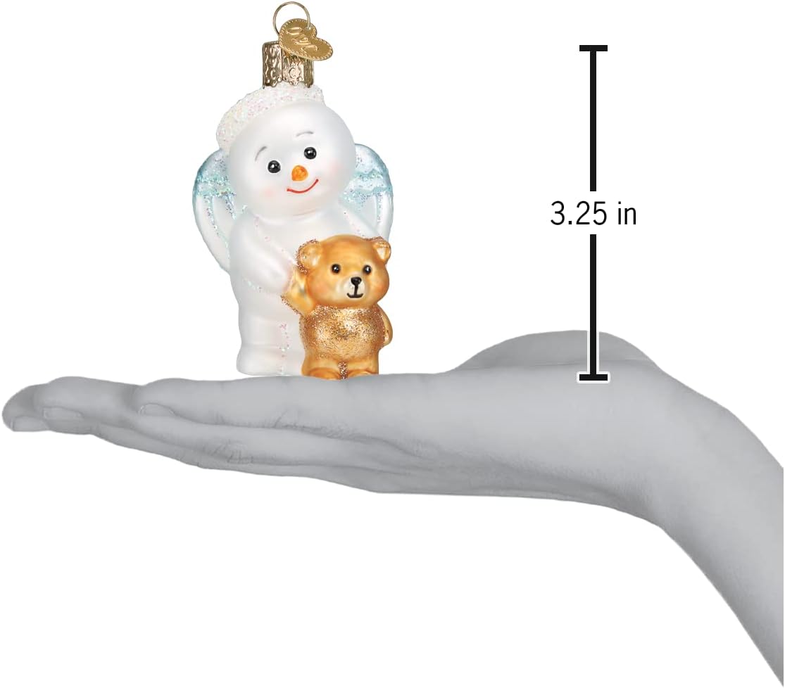 Baby Angel Glass Blown Ornament - Old World Christmas Tree Decor