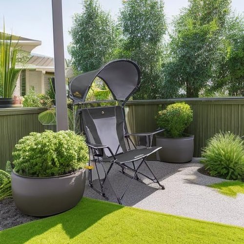 GCI Outdoor Rocking Chair - Sunshade Canopy for Ultimate Comfort | Portable & Stylish Design