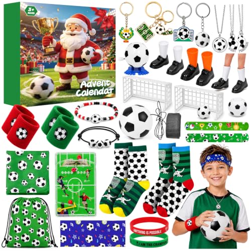 Advent Calendar 2026 Soccer Gift Set for Teenagers 24 Days Sports