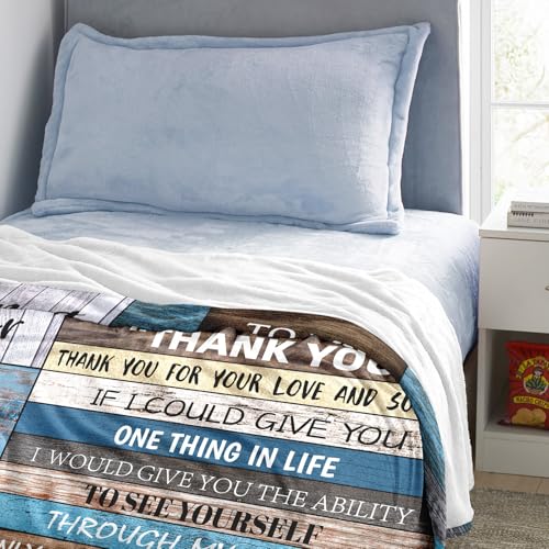 Christmas Dads Gifts, Gifts for Dad Xmas Throw Blanket 60" x 50", Dad Birthday Gift from Daughter/Son, Gifts for Dads Birthday, Father Bday Gift Ideas, Presents for Father from Kids