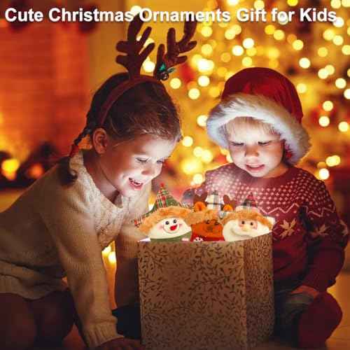 Christmas Decorations Christmas Hanging Ornaments 3Pcs Cute Hanging Pendants for Xmas Tree Decor Snowman Santas Deer Dolls