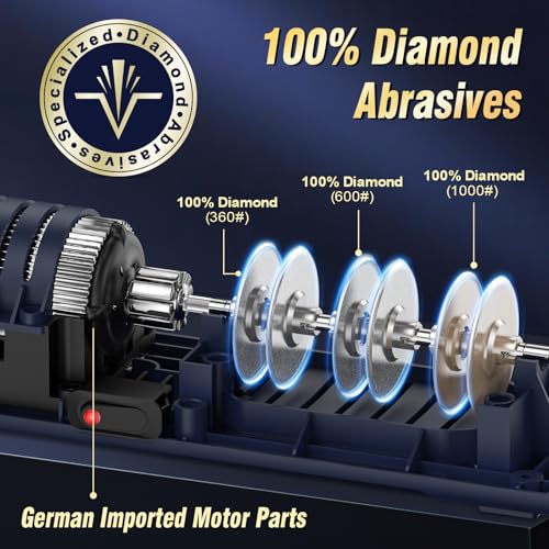 Gold 3-Stage Electric Knife Sharpener with Diamond Abrasives