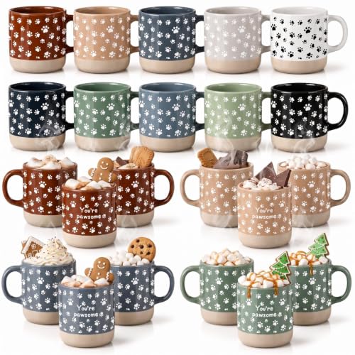 Meanplan 30 Pcs Vet Tech Appreciation Coffee Mugs 13 oz Multicolor Gift Set