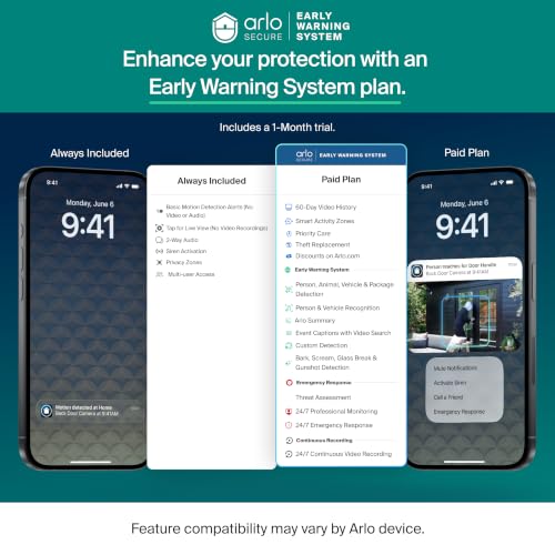 Arlo Essential Outdoor Pan Tilt Zoom Security Camera 2K 2-Cam with 30-Day Secure Plan Trial