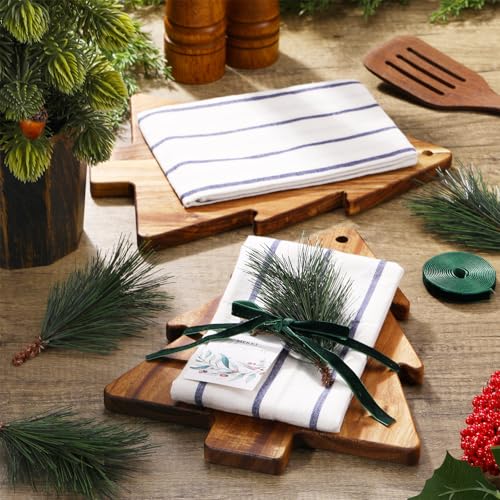 Potchen 9-Piece Christmas Tree-Shaped Cutting Board Gift Set with Towel, 11.8 x 9 inches