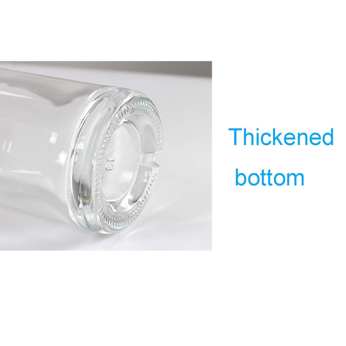 Kaachli Clear Glass Bottles 3 oz - 100ml [Pack of 12] for Wine Beverages Drinks Oil Vinegar Kombucha Beer Water Soda with Cork Stopper Airtight Lid