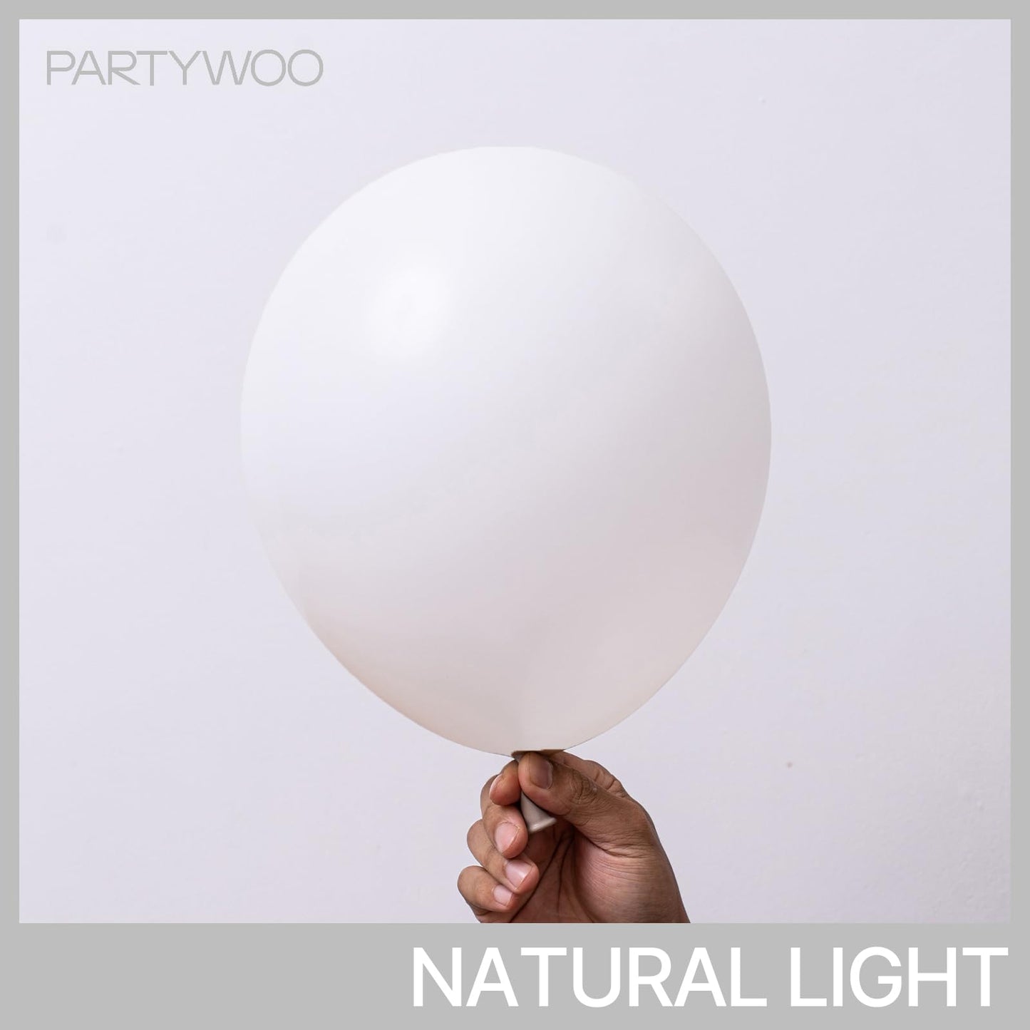 PartyWoo White Balloons 123pcs Different Sizes Pack of 18 12 10 5 Inch Matte White Latex Balloon Arch Kit Garland for Wedding Bridal Graduation Baby Shower Birthday Party Decorations White-Y13