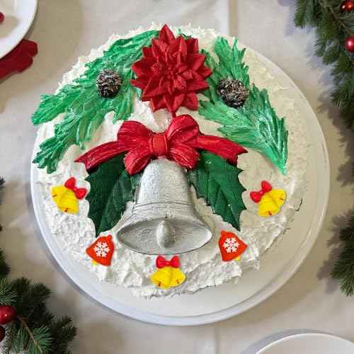 4 Pcs Christmas Silicone Molds 3D Christmas Molds Xmas Tree Santa Gingerbread Man Snowman Reindeer Snowflake Silicone Mold Winter Fondant Molds for DIY Crafts Cupcake Cake Decoration Candy Chocolate