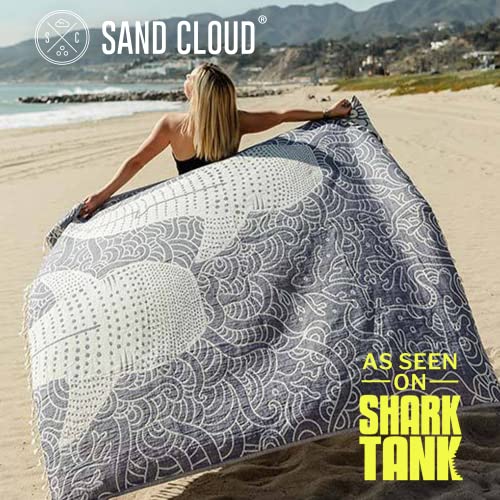 Sand Cloud XL Turkish Beach Towel Whale Shark - Extra Large Sand-Resistant & Quick Dry