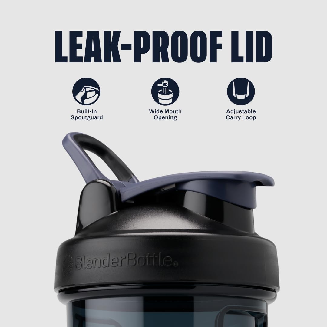 BlenderBottle Shaker Bottle Pro Series Perfect for Protein Shakes and Pre Workout, 28-Ounce, White/Blue (Los Angeles Dodgers)