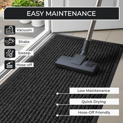 Charcoal Heavy Duty 3' x 5' Commercial Floor Mat for Garage & Entryway - FloorGuard Variation 1