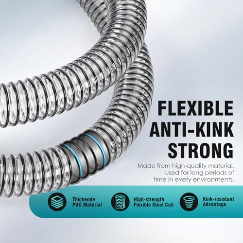 59-Inch Carpet Cleaner Replacement Hose with Clear Handle for Shark StainStriker