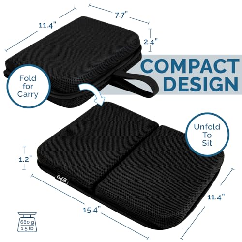 ComfiLife Compact Travel Seat Cushion with ErgoGel for Airplanes & Outdoors