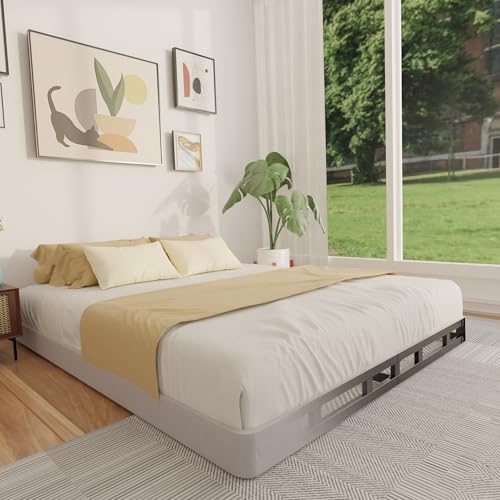 FMDMR King Size 4 Inch Low Profile Heavy Duty Box Spring – Mattress Foundation