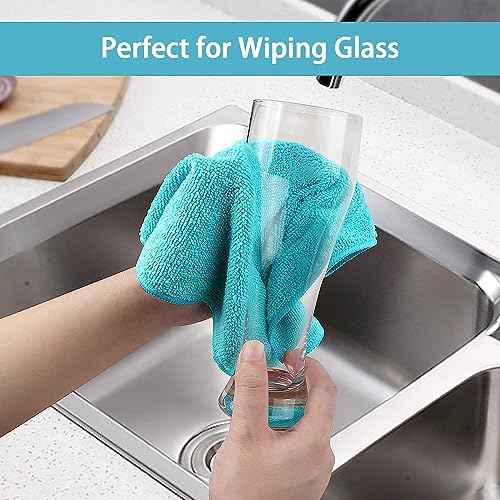 Multicolor Microfiber Cleaning Cloths Set - 150 Pack, 11.5x11.5 Inches