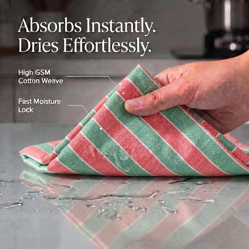 Urban Villa Christmas 20" x 30" Cotton Kitchen Towels Set of 6 (Variation: 20" x 30" / 114 Christmas)