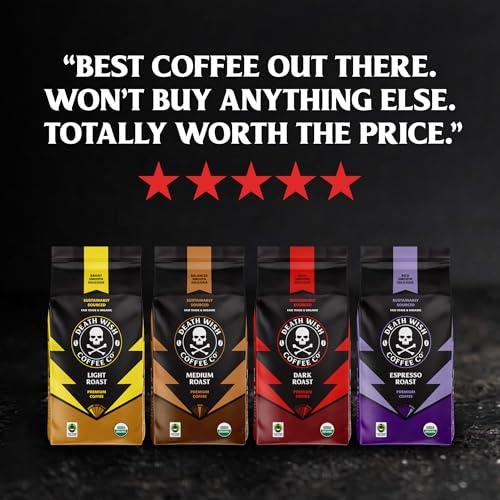 Death Wish Coffee Mixed Roast Variety Pack Pods - Organic, 10 Count Pack of 3