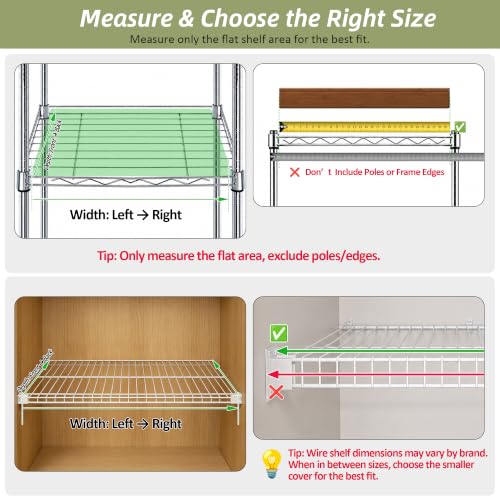 Walnut Bamboo Wire Shelf Covers 24x16 Inches 5-Pack - ClimbHope