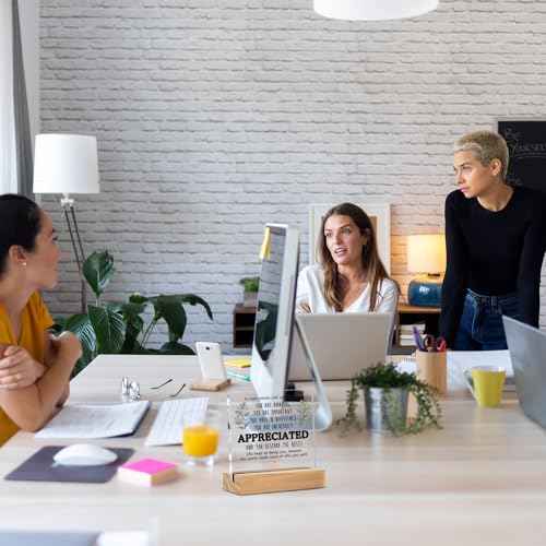 Inspirational Appreciation Gifts for Coworker Teacher Friends - Office Desk Decor - Thank You Christmas Stocking Stuffers for Employee - Welcome Farewell Birthday Retirement (4 X 4 Inches)
