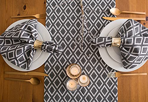 DII Hammered Gold Decorative Napkin Ring Set, 12 Count