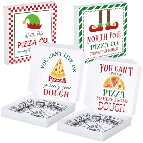 Christmas Pizza Money Box Set - 2pcs Holiday Gift Card Holders