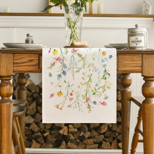 Artoid Mode Bloom Wildflowers Table Runner, 13x108 in, Polyester
