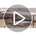 5 ft Plastic Folding Table - White Indoor/Outdoor Event Table, No Assembly