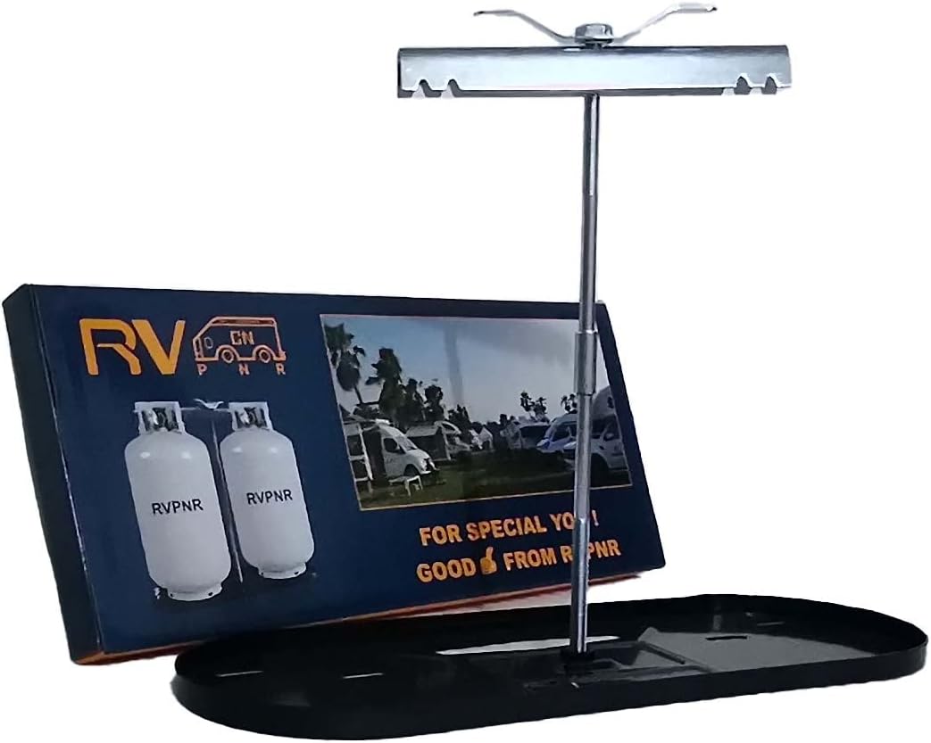 Skiennix RV Dual Propane Tank Mounting Rack - Fits 20lb, 30lb, and 40lb Tanks | Multiple Color Options