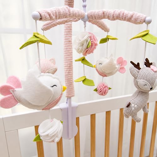 Living Textiles Ava Birds Baby Musical Mobile - Crib Toy & Nursery Decor