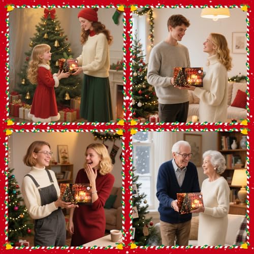 Ecloverlife Christmas Music & Lights Pop-Up Card with Envelope - Holiday Greetings