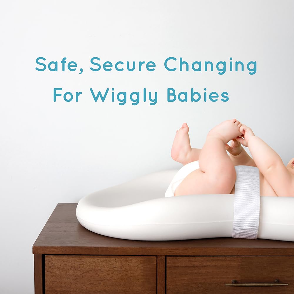 Keekaroo Peanut Changer Baby Vanilla - Original Easy-to-Clean Diaper Pad | Water-Repellent & Wipeable
