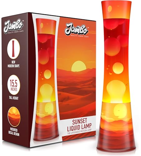 JAMBO Sunset Motion Lamp - 15.5-Inch Relaxing Nightlight & Home Decor