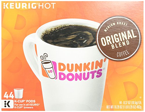 Dunkin' Donuts Original Blend Coffee K-Cup Pods Medium Roast 44-Count Pack