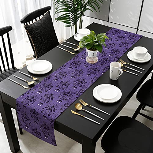 Halloween Table Runner 13x70in Fabric Decor for Wedding Birthday Baby Shower