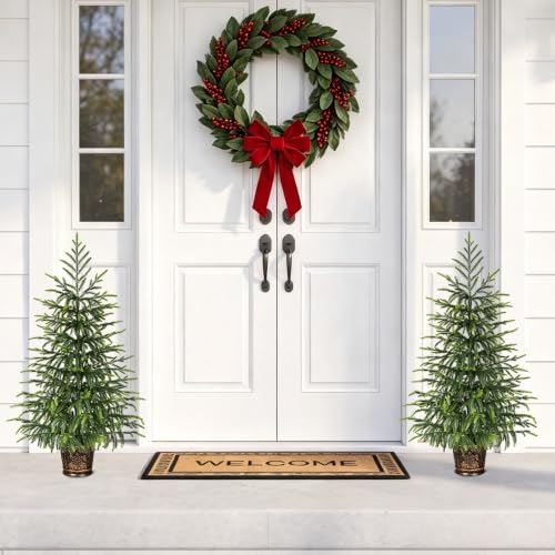 BLEUM CADE 3FT Small Norfolk Pine Christmas Tree with Pot - Tabletop Holiday Decor